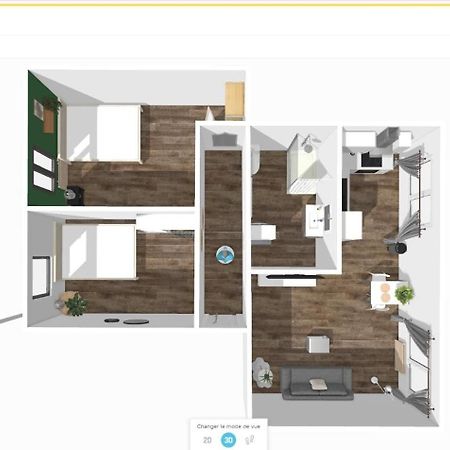 # Le 2 # Tres Beau T3 1Er Etage Tout Confort, Neuf, Mulhouse Centre エクステリア 写真